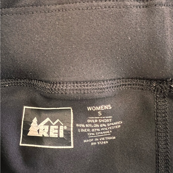 REI Elastic Waist High Rise Black Running Shorts w/Liner Women's Size Small - Picture 4 of 6